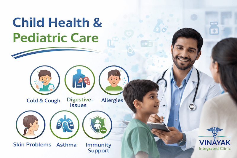 Child health and immunity care at Vinayak Integrated Clinic